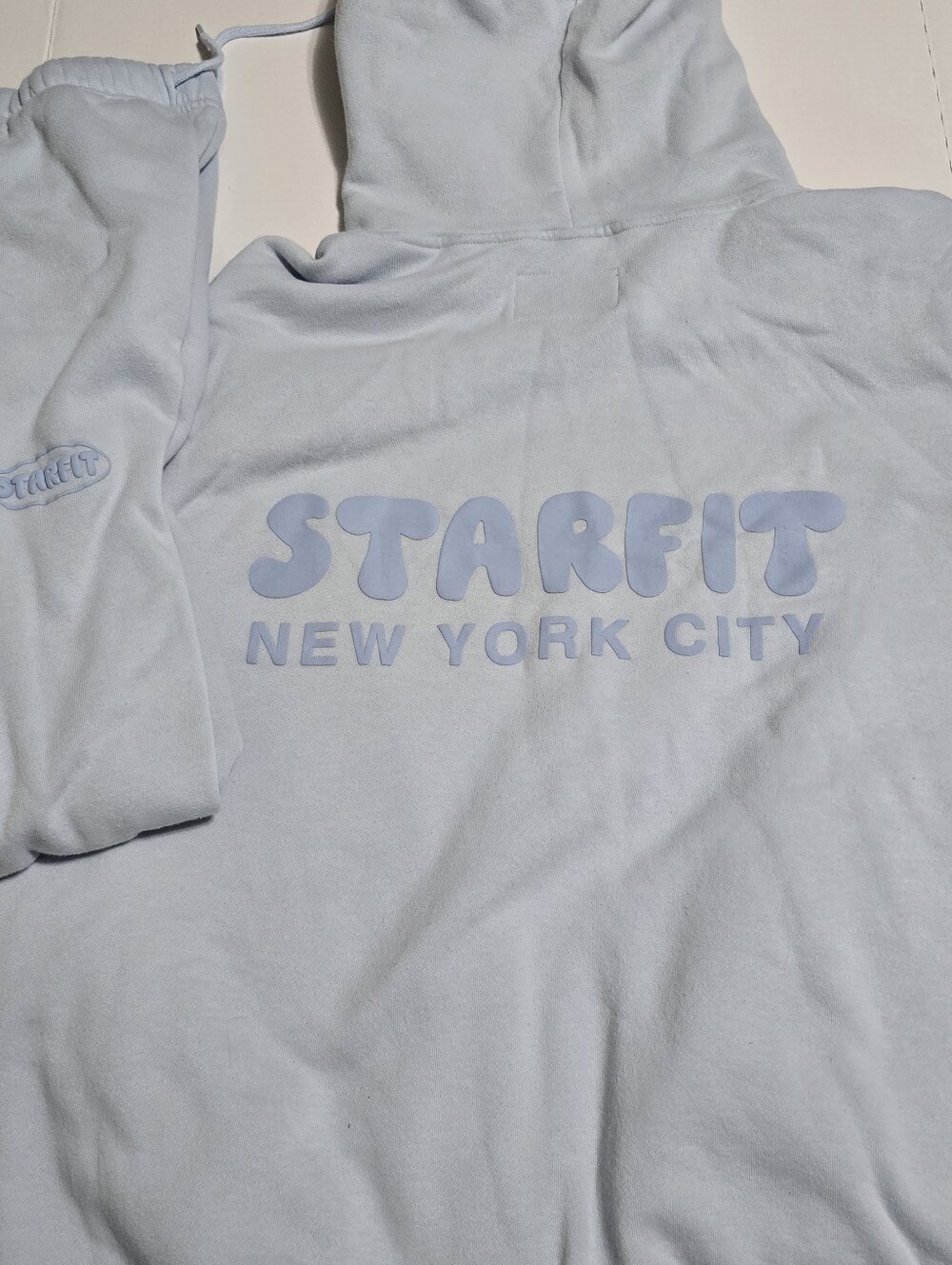 Starfit Lounge Set  Light Blue Hoodie Sweatshirt